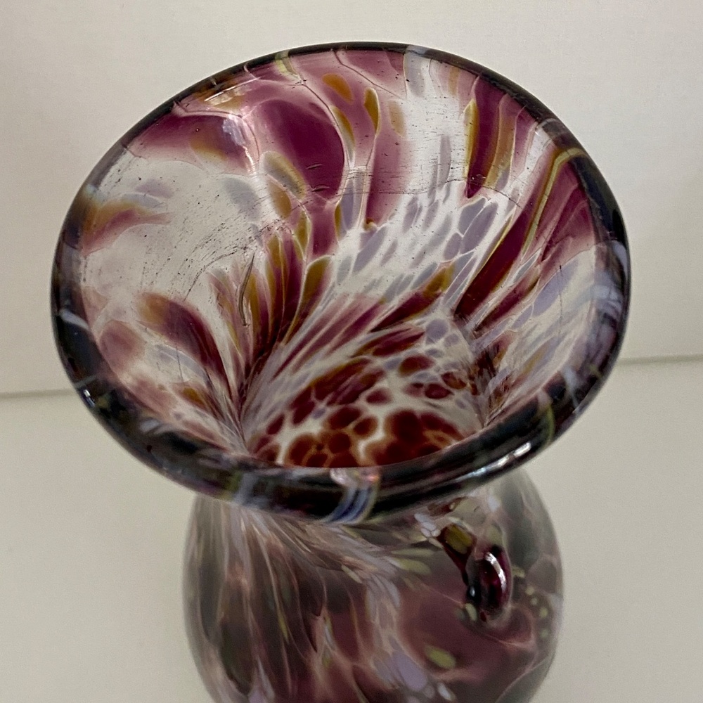 Unique Art Glass Hand Blown Vase